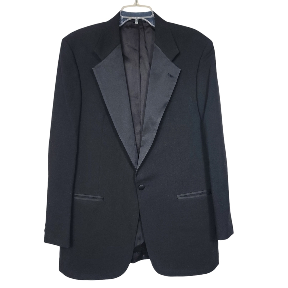 After Six Gingiss Custom Collection Black Blazer Men's 41 L
